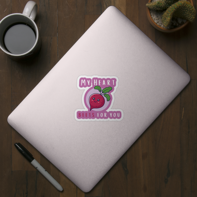 My heart beets for you by Random Prints